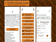 Tablet Screenshot of 1netcentral.com